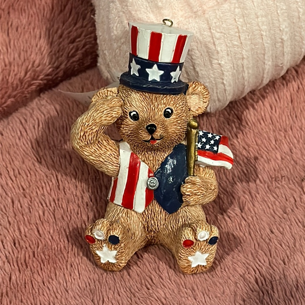 Claires 1997 Teddy Bear Ornament